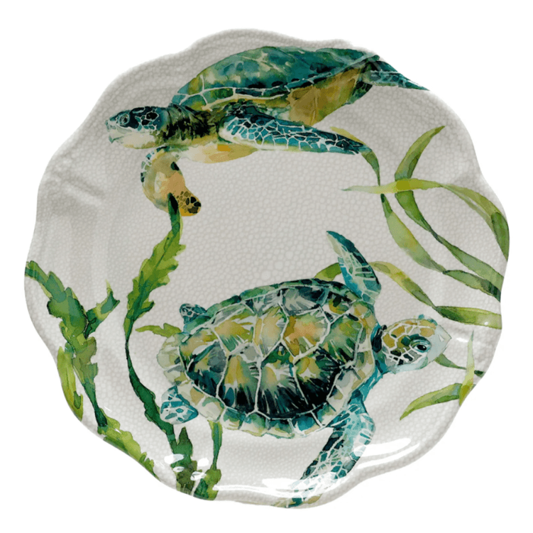 Prato Raso Tartaruga Em Melamina 27Cm - Entrecasa -2- Prato Raso Tartaruga Em Melamina 27Cm - Entrecasa -2-